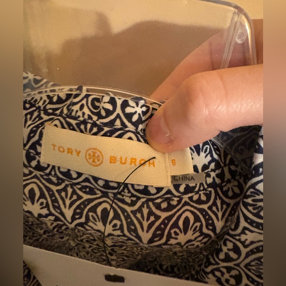 Tory Burch Brigitte Printed Button Down Blouse - image 3